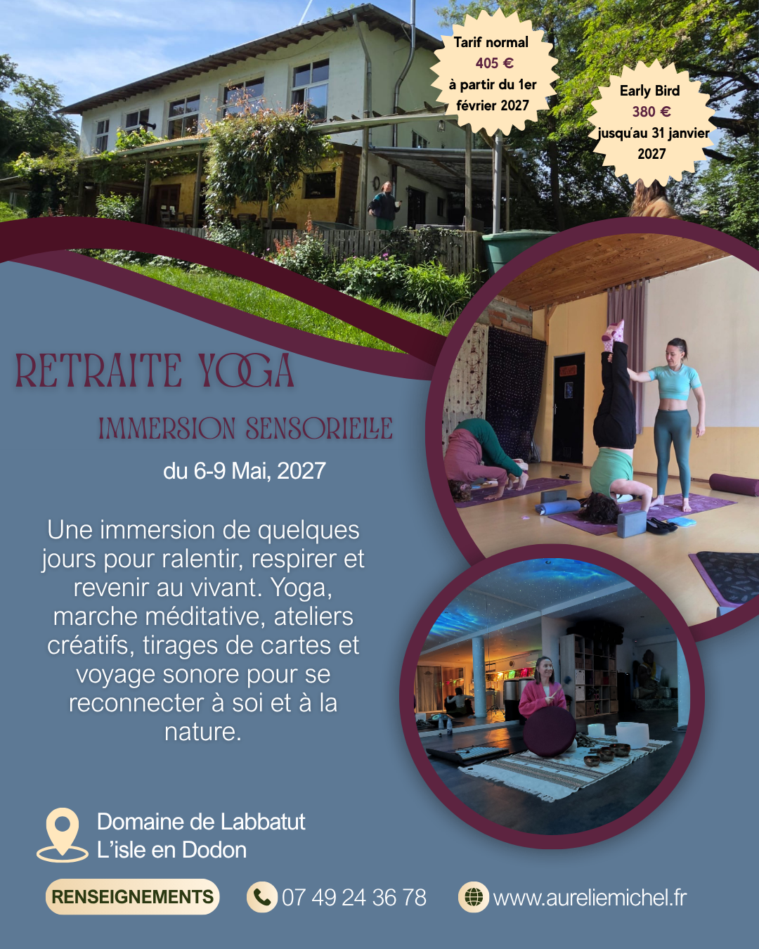cours yoga en nature